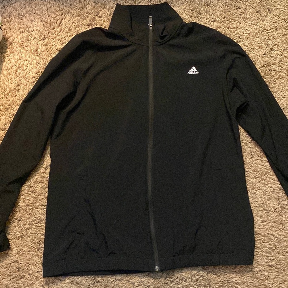 Adidas black zip up